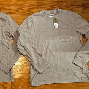 Goodfellow & Co Gray Long Sleeve Pocket Tee Mens Large Similar to Carhart NEW